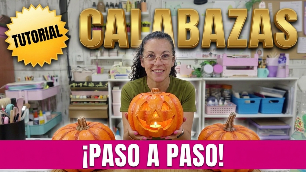 calabazas para halloween con material reciclado