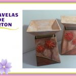PORTA VELAS DE CARTON