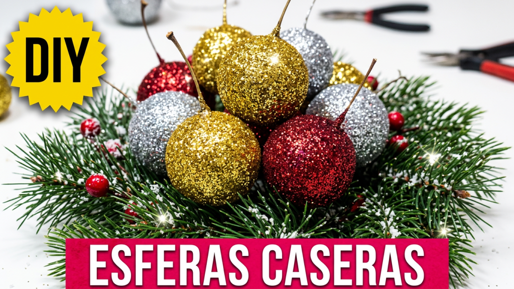 esferas navideñas caseras