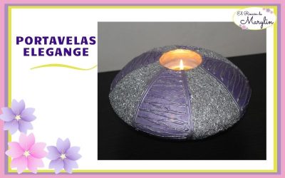 PORTAVELAS DE PAPEL MACHE