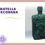 BOTELLA DE CRISTAL DECORADA