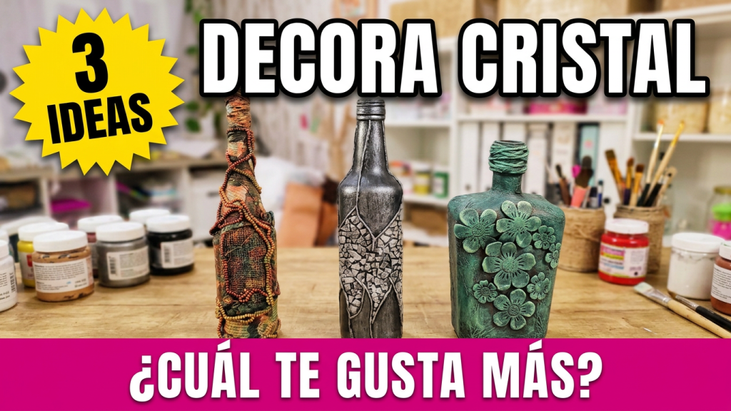 ideas para reciclar botellas de cristal
