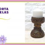 PORTAVVELAS CON MATERIAL RECICLADO