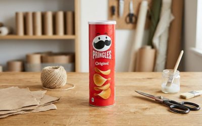 Cómo Reciclar un Bote de Pringles con Estilo Vintage