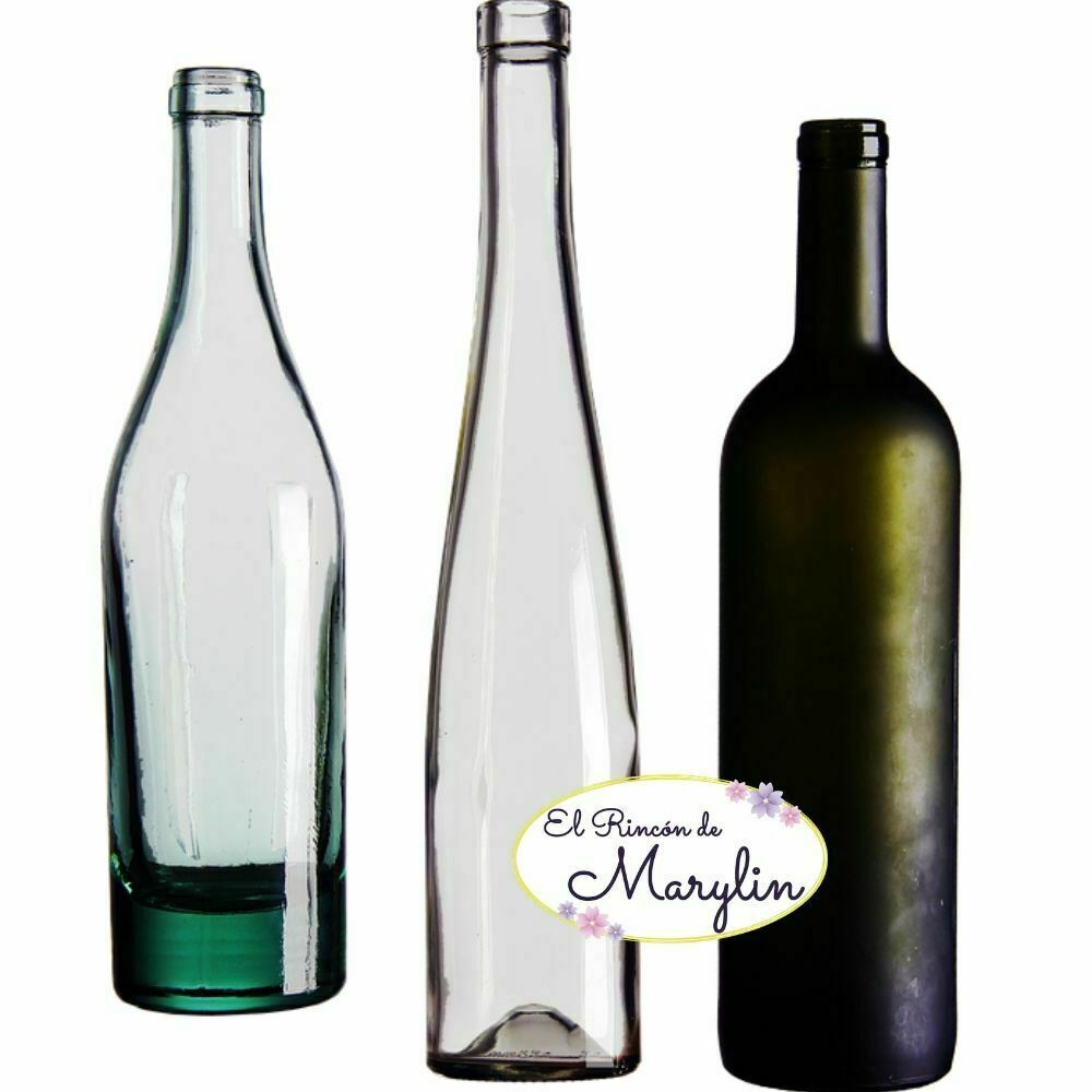 botellas de cristal decoradas