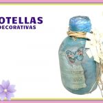 BOTELLA DECORADA ESTILO VINTAGE