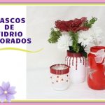 FRASCOS DE VIDRIO DECORADOS