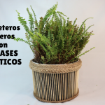 Reutiliza cubos de plástico para maceteros caseros