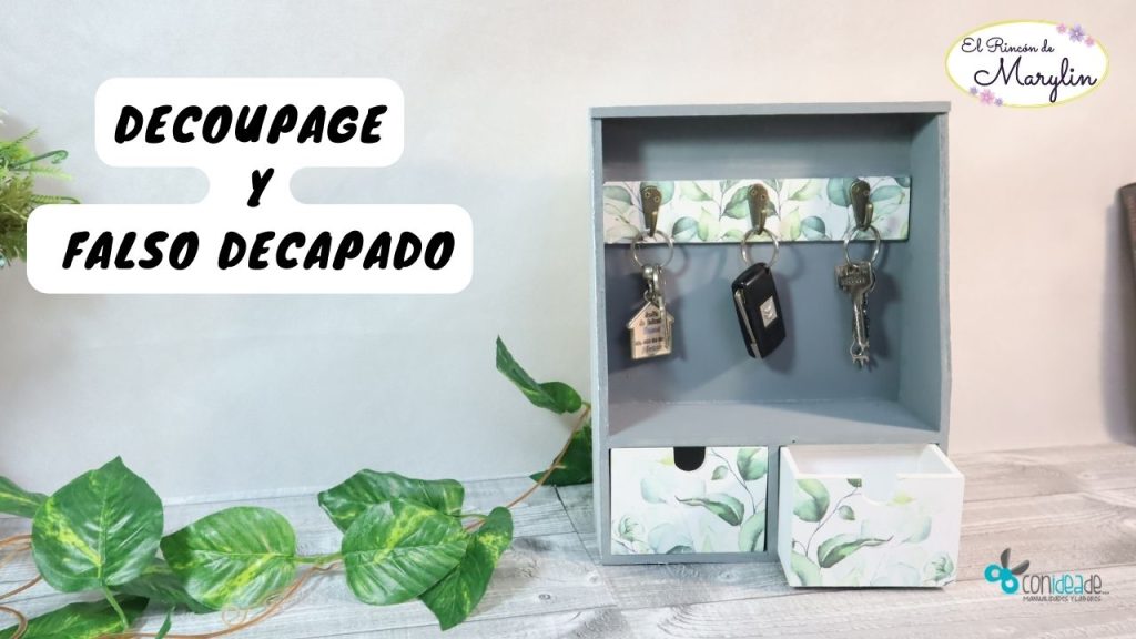 organizador de llaves madera