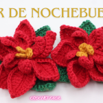 flor de nochebuena a crochet