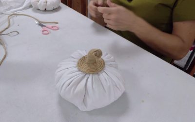 Cómo hacer calabazas de tela estilo nórdico paso a paso para la decoración de otoño